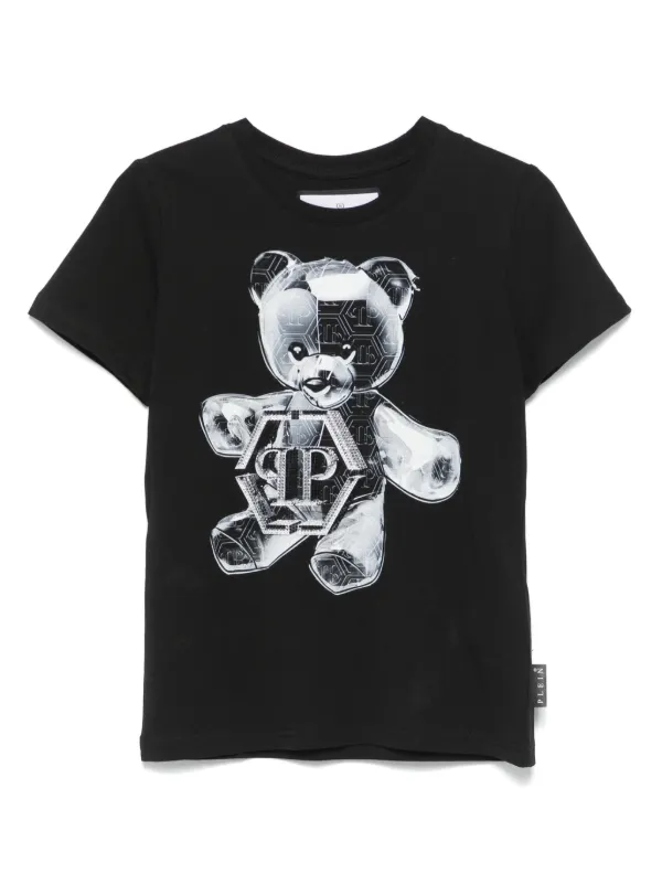 Philipp Plein Junior テディベア Tシャツ | ブラック | FARFETCH JP