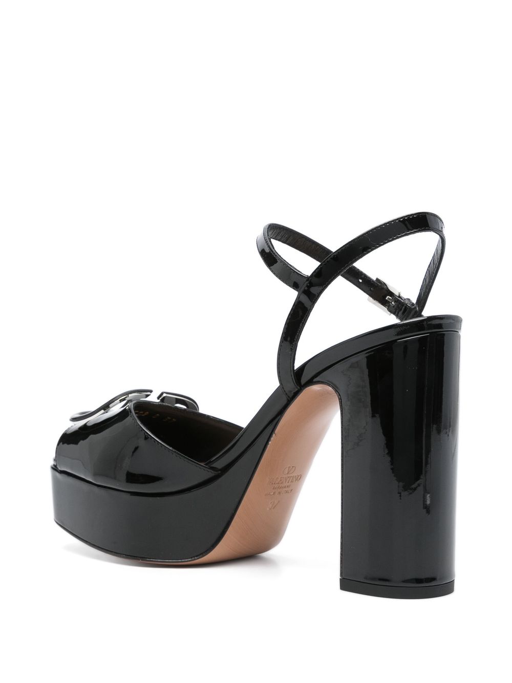 Valentino Garavani 115mm VLogo platform sandals Black