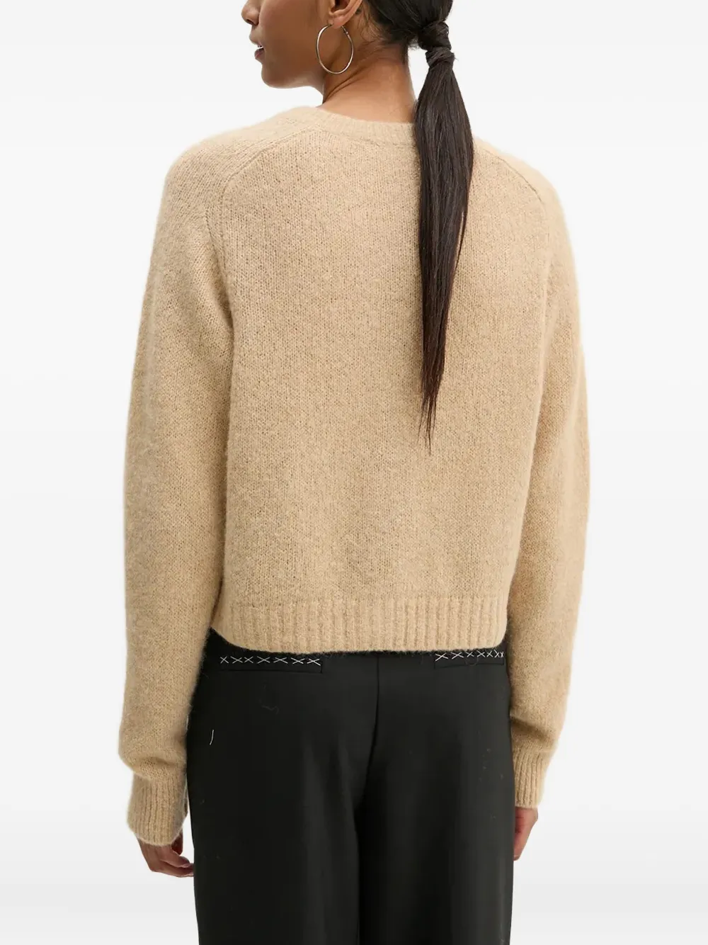 A.l.c Lainie Alpaca Cardigan In Dark Taupe In Brown