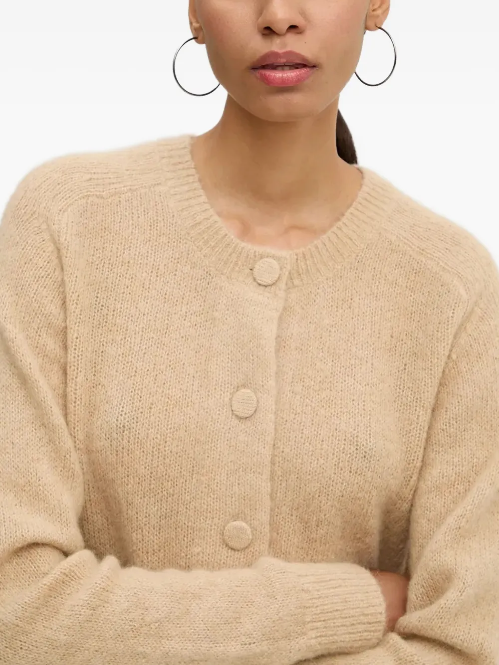 A.l.c Lainie Alpaca Cardigan In Dark Taupe In Brown