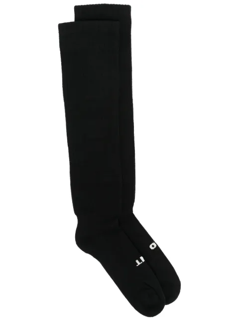Rick Owens DRKSHDW calcetines por la rodilla con logo
