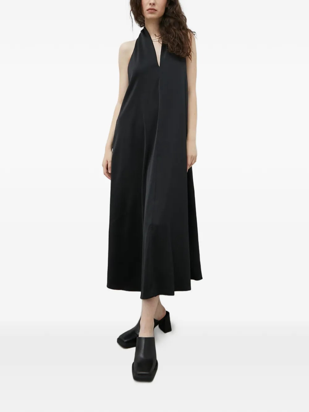  Samsoe Samsoe V-neck Sleeveless Midi Dress - Black 