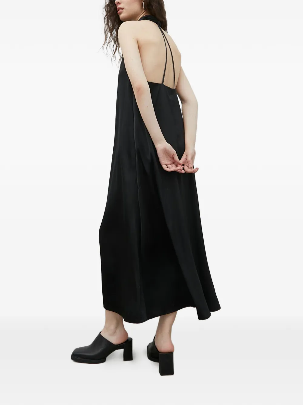  Samsoe Samsoe V-neck Sleeveless Midi Dress - Black 