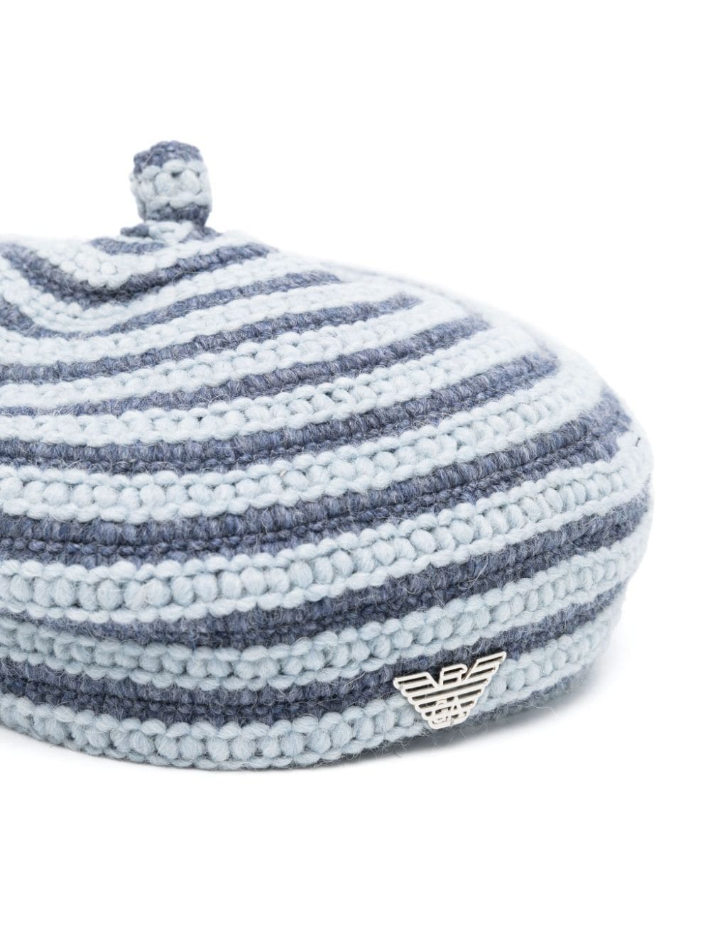 Emporio Armani crochet beret - Blauw