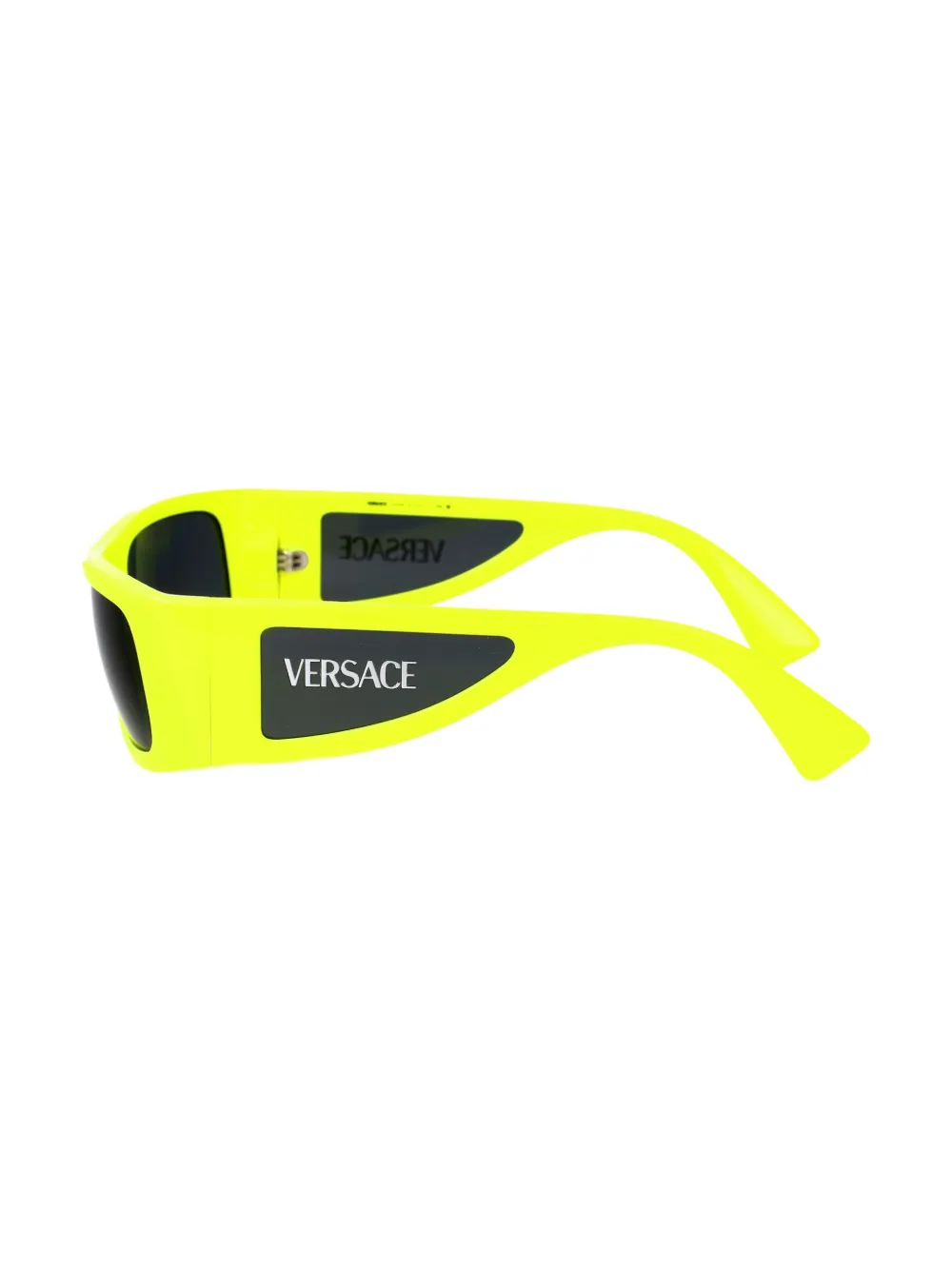 Versace Eyewear Zonnebril met rechthoekig montuur Geel