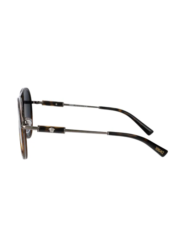 VERSACE✨ベルサーチ　パイロットサングラス　サングラス Versace Eyewear パイロット サングラス | ブラック | FARFETCH JP