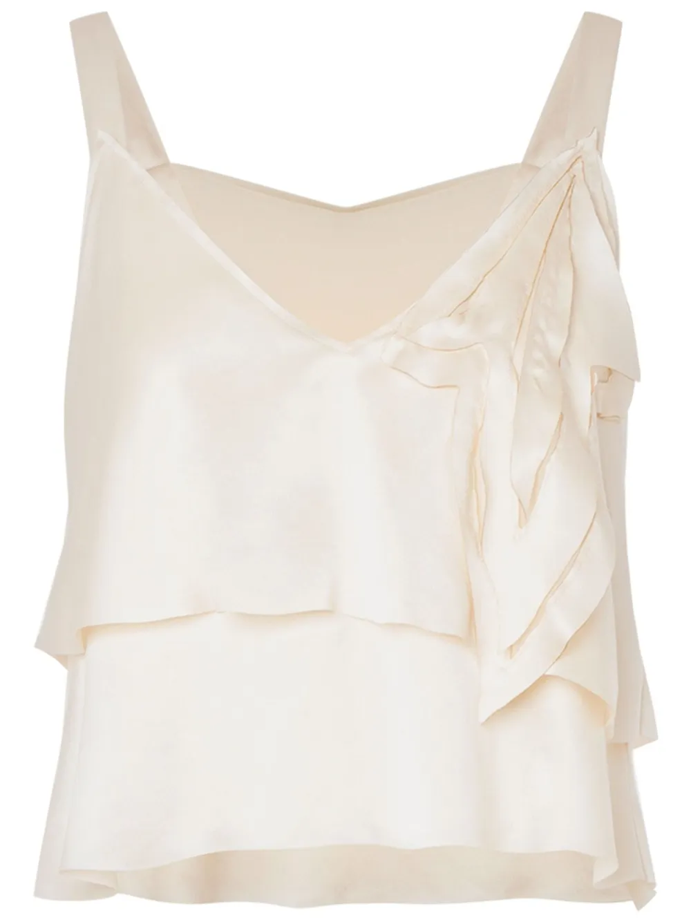 Alberta Ferretti satin tank top | White | Image 1