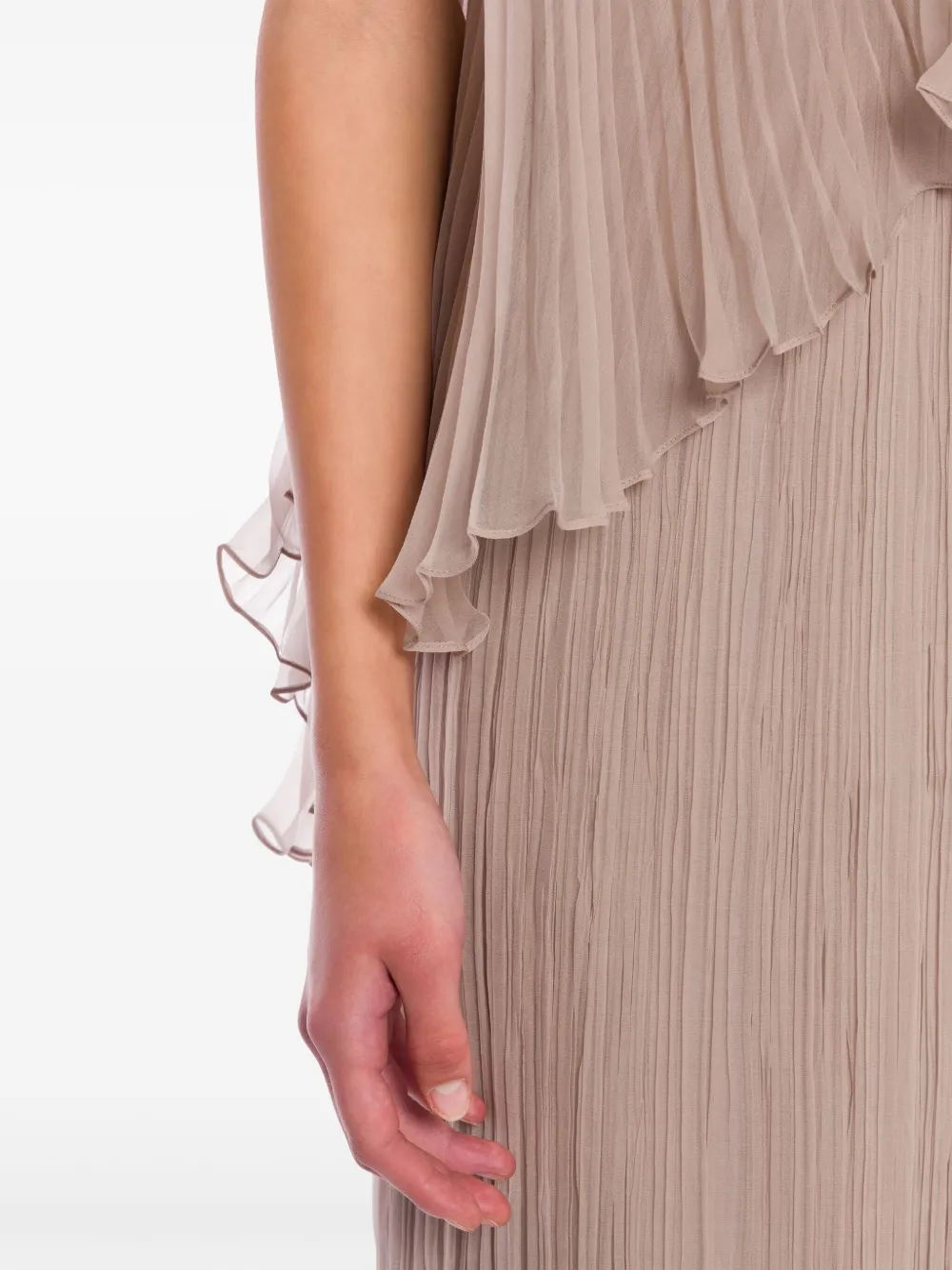 Alberta Ferretti Zijden blouse Beige