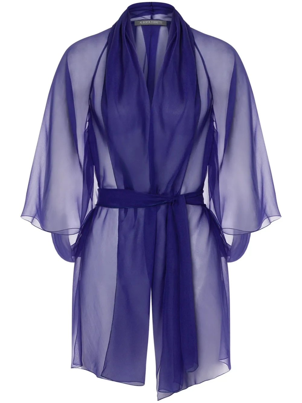 Alberta Ferretti chamarra de seda | azul | Image 1