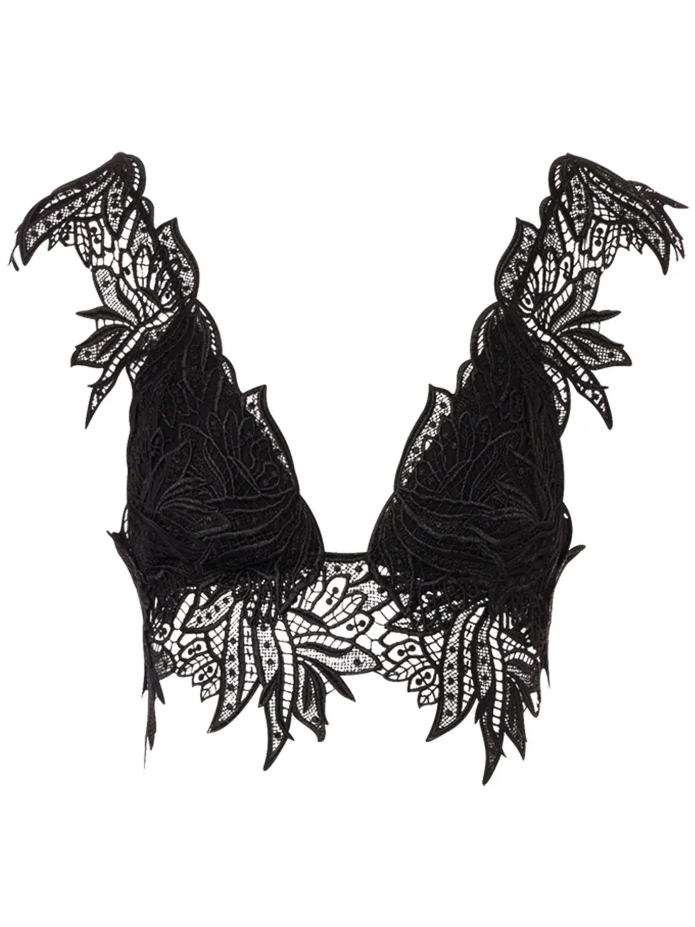 ALBERTA FERRETTI FLORAL-EMBROIDERED TOP