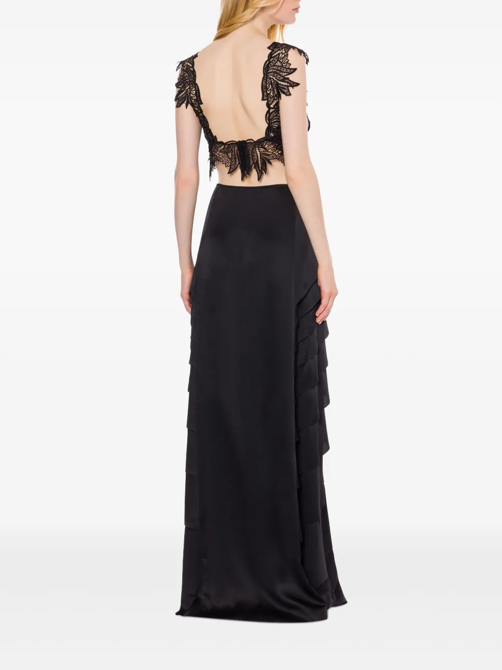 ALBERTA FERRETTI FLORAL-EMBROIDERED TOP