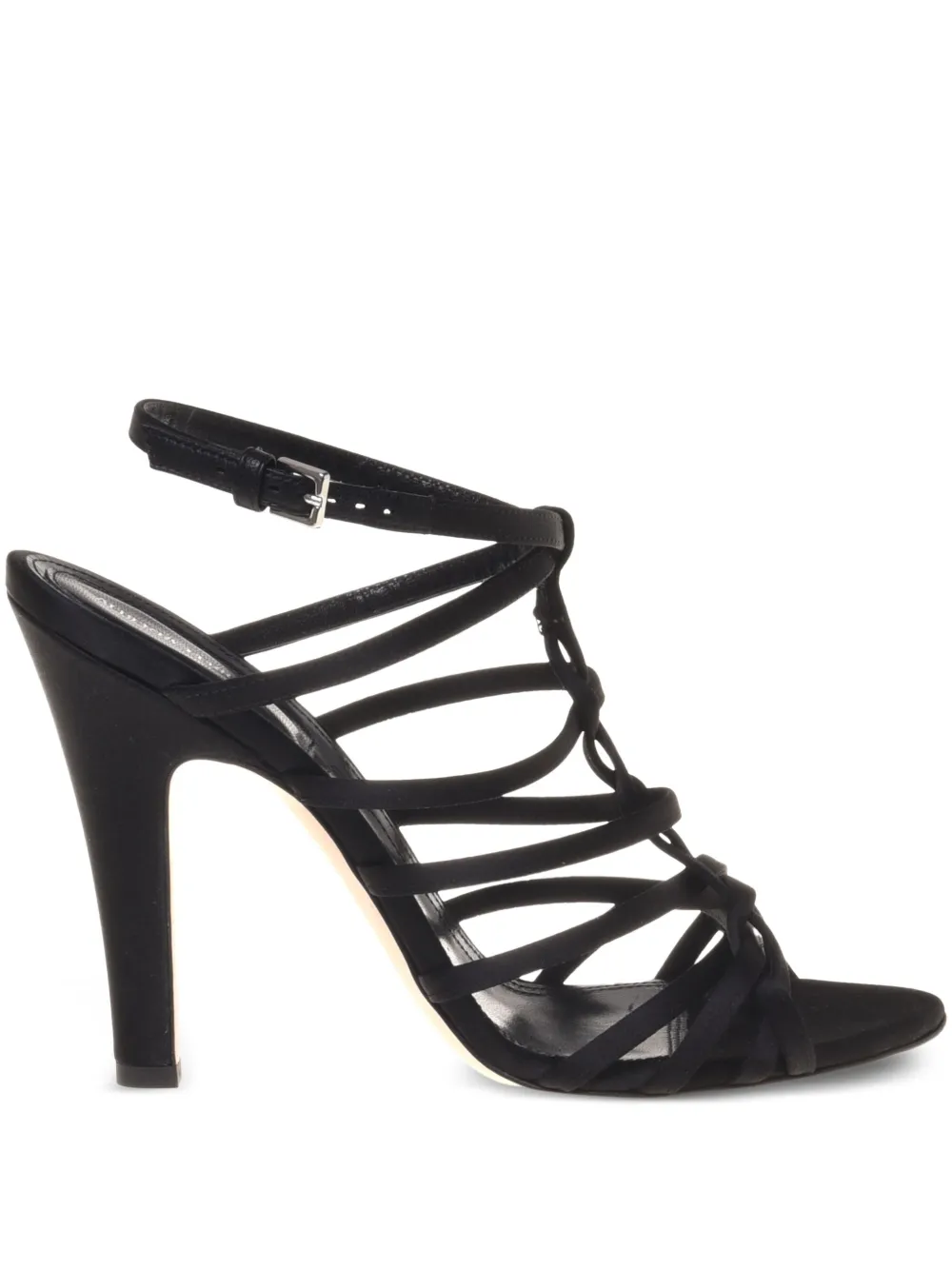 Alberta Ferretti leather sandals Black