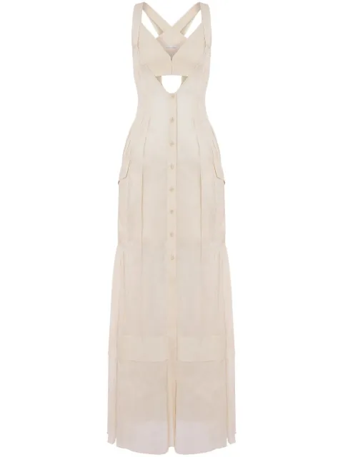 Alberta Ferretti vestido largo estilo bralette