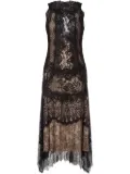 Alberta Ferretti lace midi dress - Black