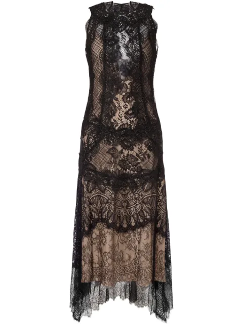 Alberta Ferretti lace midi dress