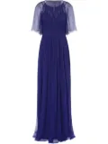 Alberta Ferretti plissé maxi dress - Blue