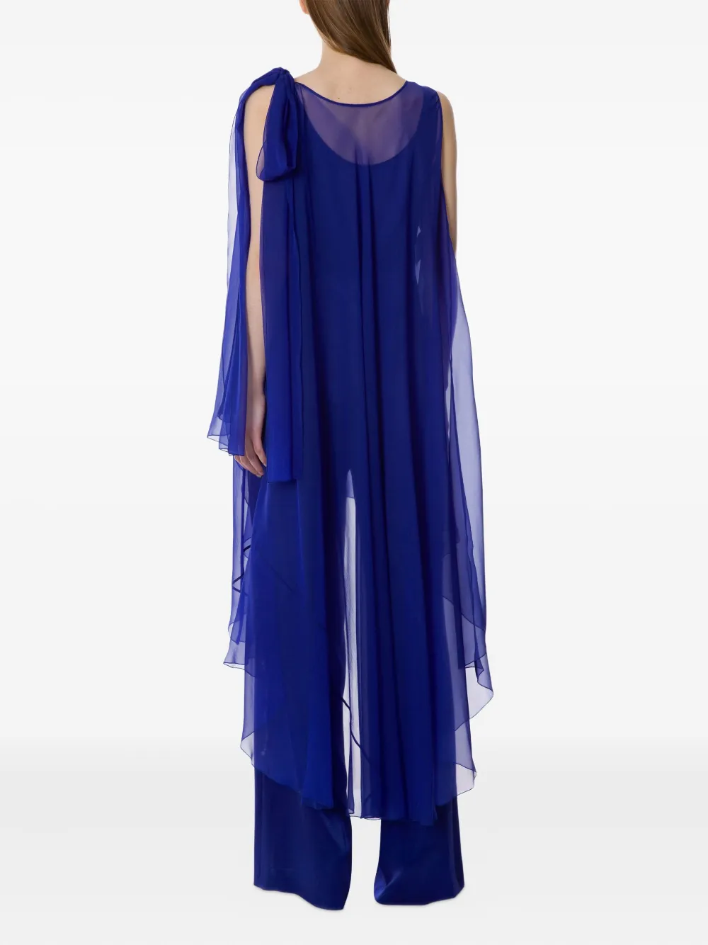 Alberta Ferretti Mouwloze jurk Blauw