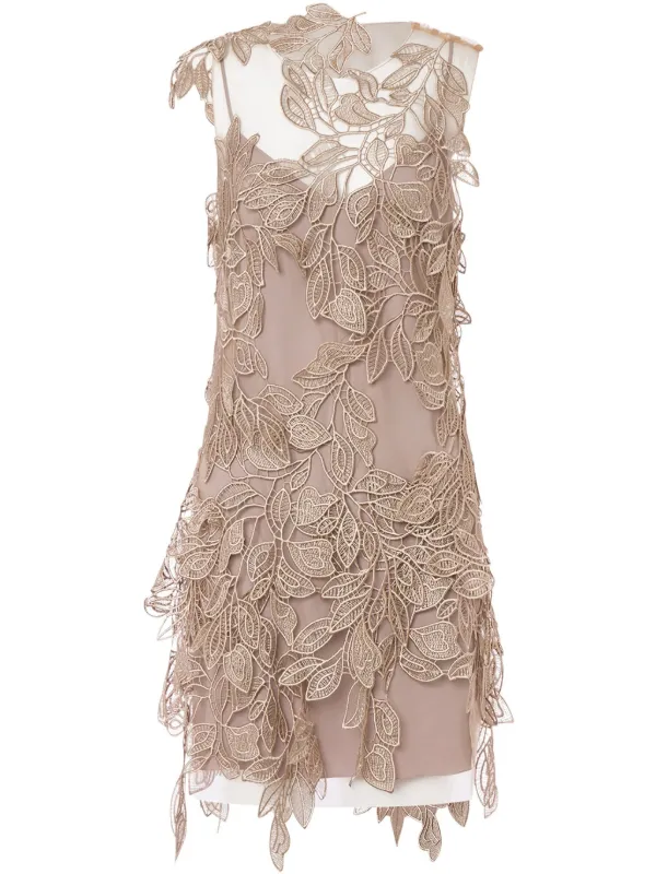 Alberta Ferretti フローラル ミニドレス | ニュートラル | FARFETCH JP
