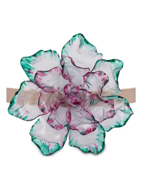 Alberta Ferretti flower choker necklace