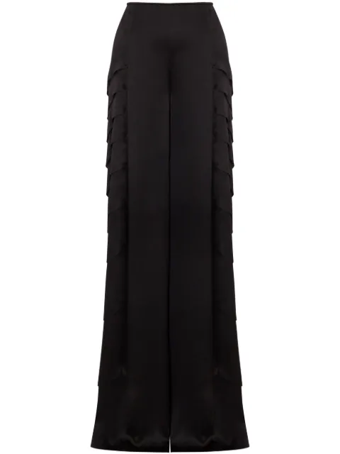 Alberta Ferretti pantalones con paneles a capas