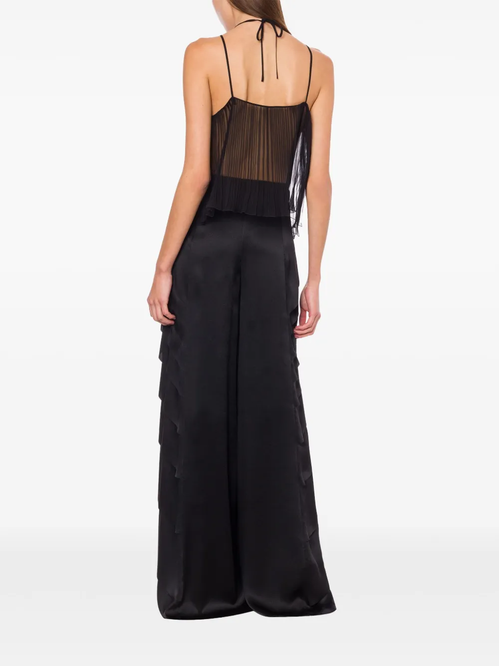 Alberta Ferretti Zijden tanktop Zwart
