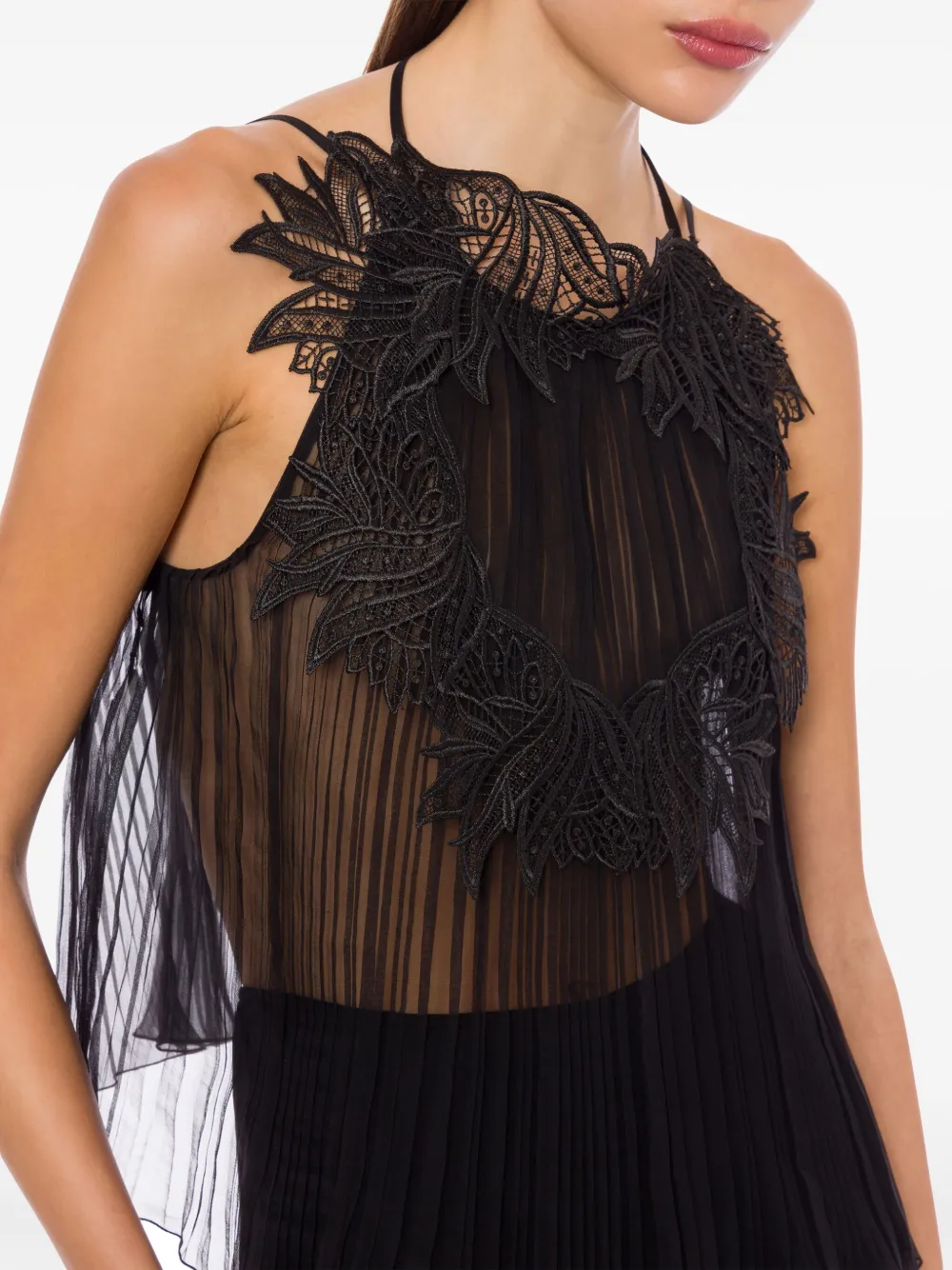 Alberta Ferretti Zijden tanktop Zwart