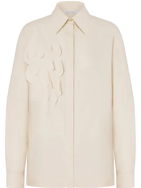 Alberta Ferretti camisa con apliques