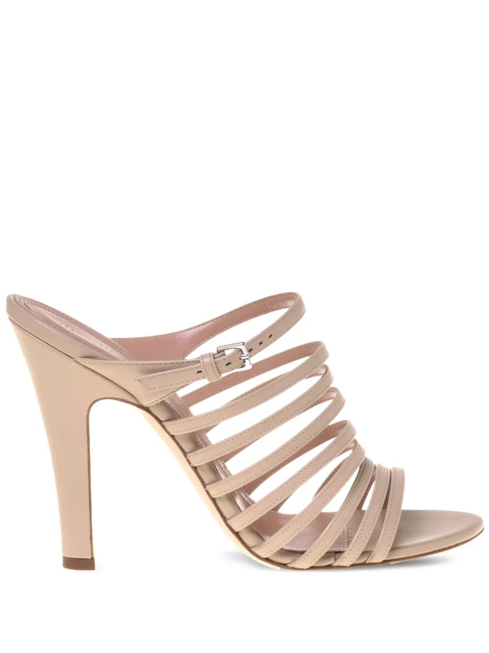 Alberta Ferretti Leren muiltjes Beige