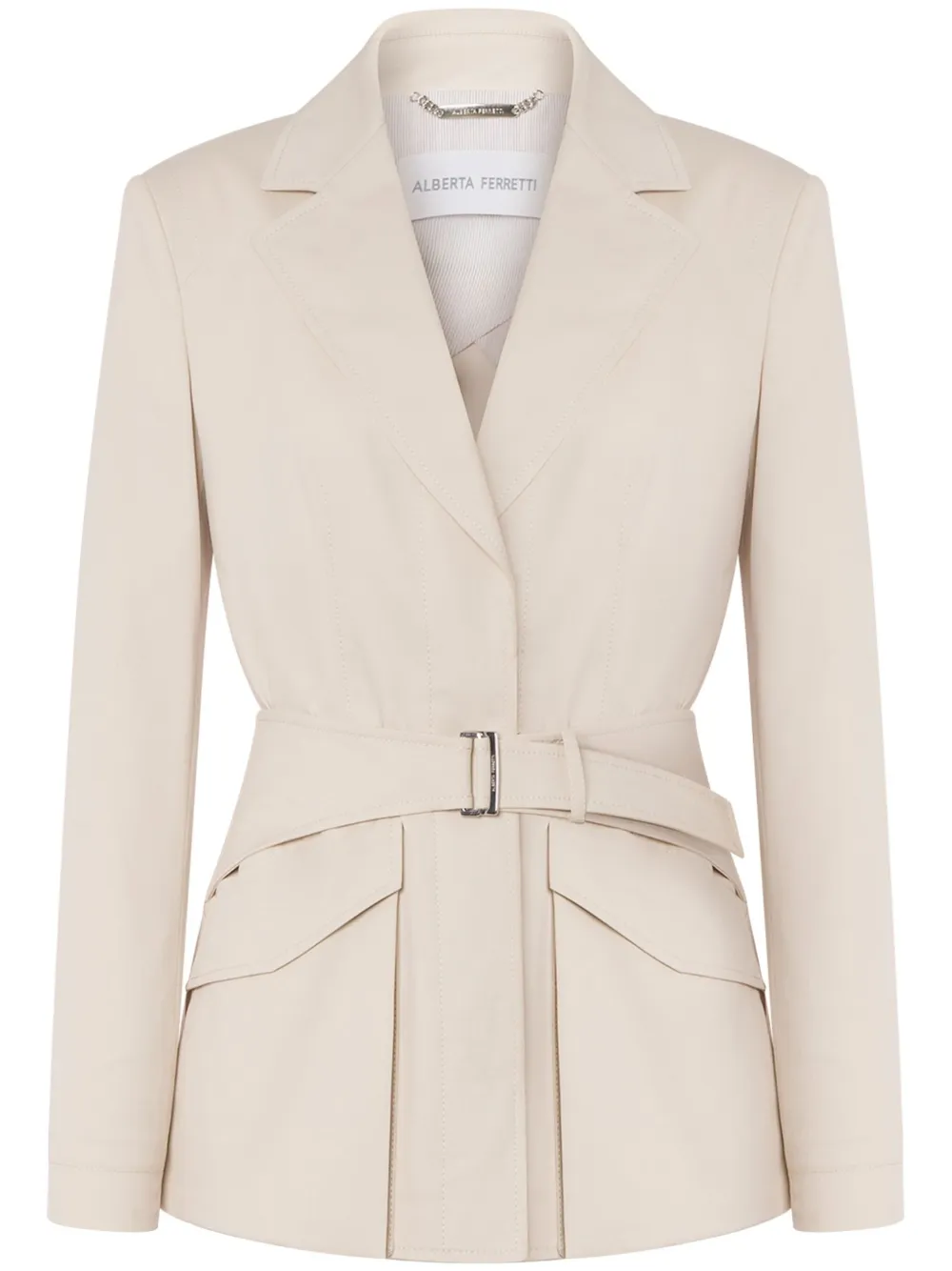 Alberta Ferretti blazer con cinturón | neutro | Image 1