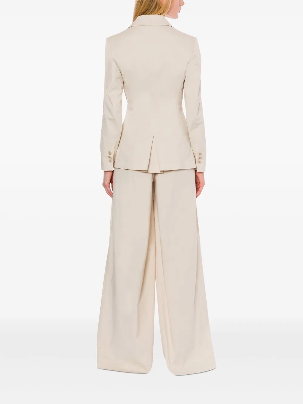 Alberta Ferretti Blazer met ceintuur Beige
