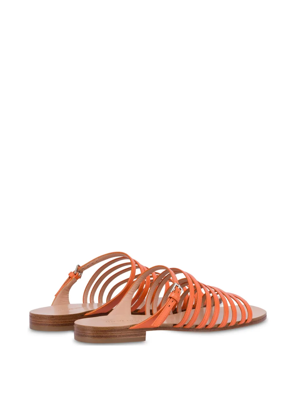 Alberta Ferretti leather sandals Orange