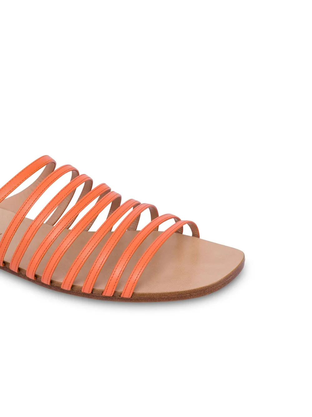 Alberta Ferretti leather sandals Orange