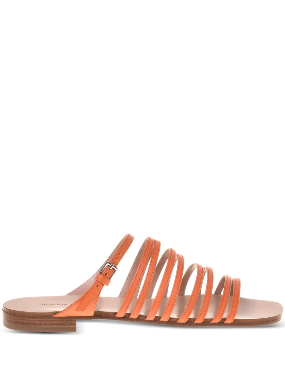 Alberta Ferretti Leren sandalen Oranje