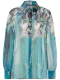Alberta Ferretti silk shirt - Blue