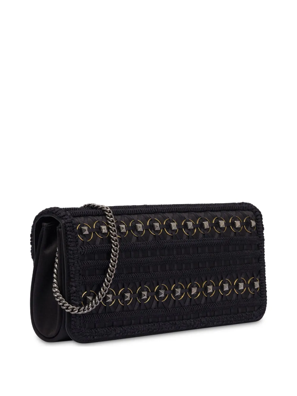 Alberta Ferretti Clutch verfraaid met studs Zwart