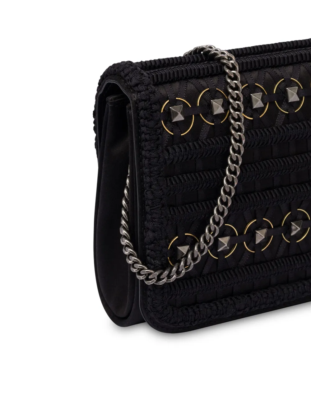 Alberta Ferretti Clutch verfraaid met studs Zwart