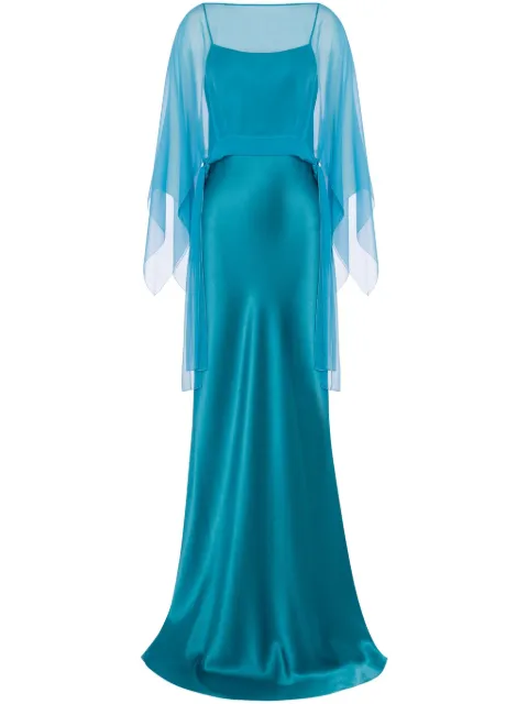 Alberta Ferretti vestido largo de satén