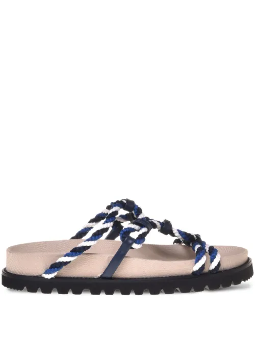 Sandales à logo lettre - Alberta Ferretti - Modalova