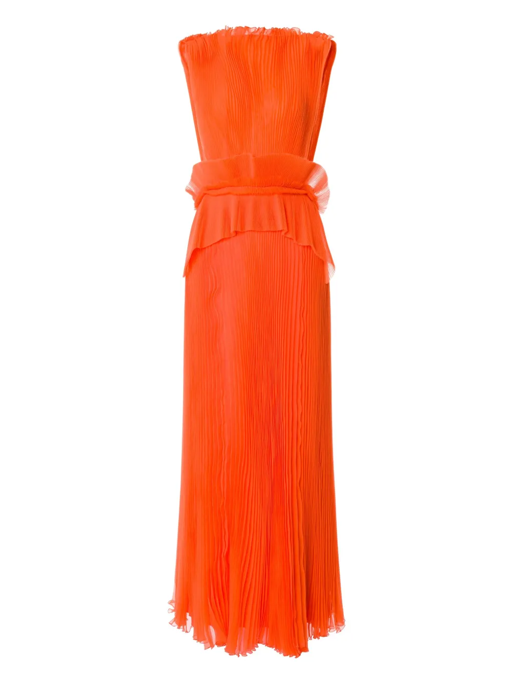Alberta Ferretti plissé maxi dress | Red | Image 1
