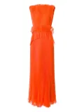 Alberta Ferretti plissé maxi dress - Red