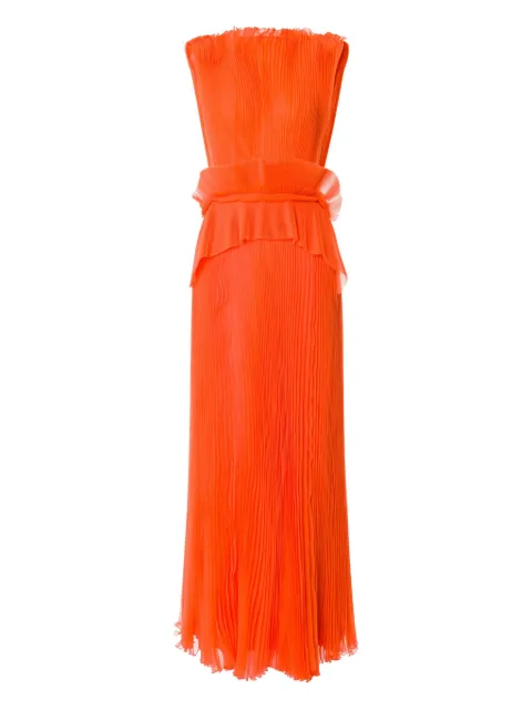 Alberta Ferretti robe longue à design plissé