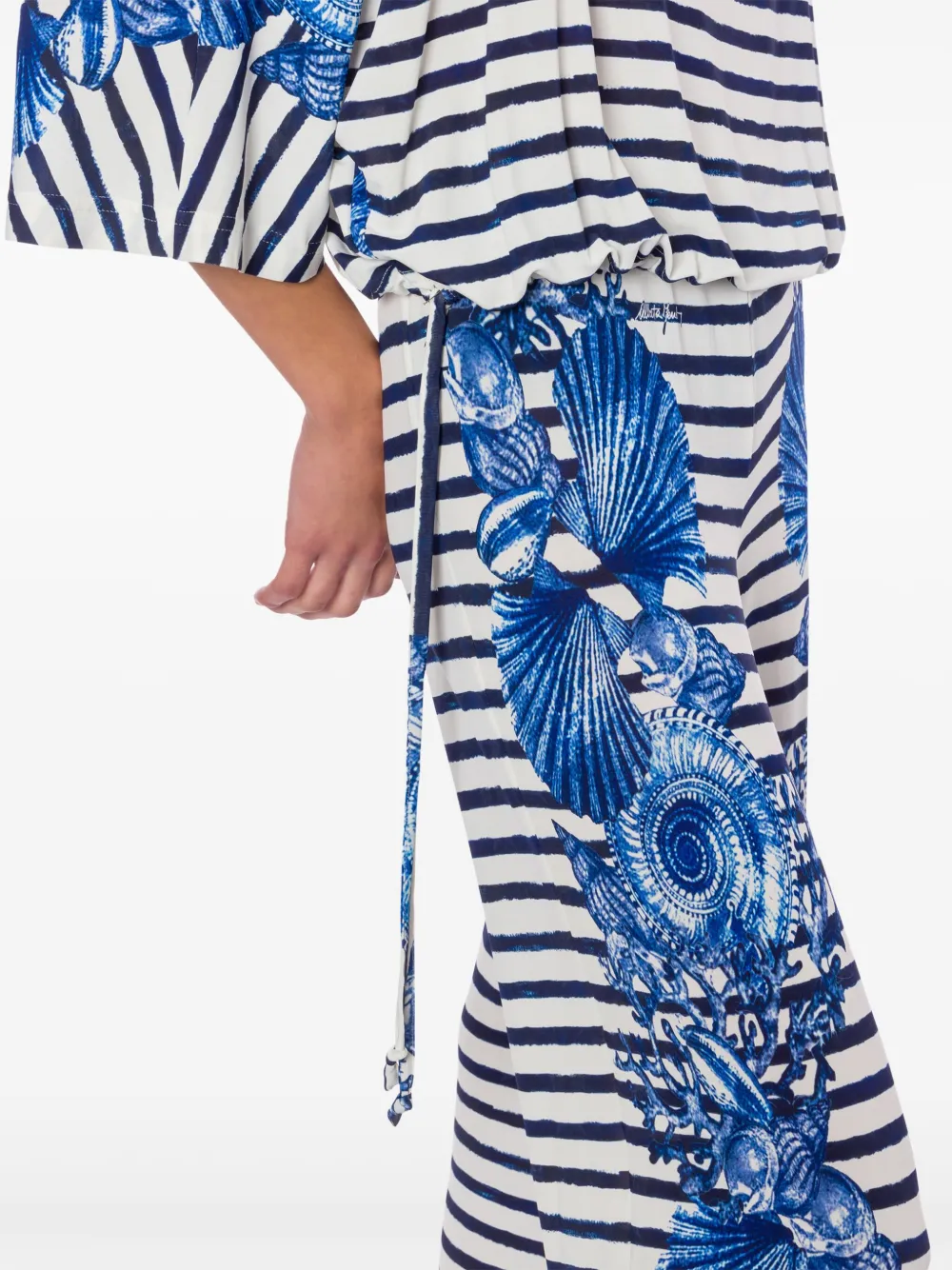 Alberta Ferretti Gestreepte broek Wit