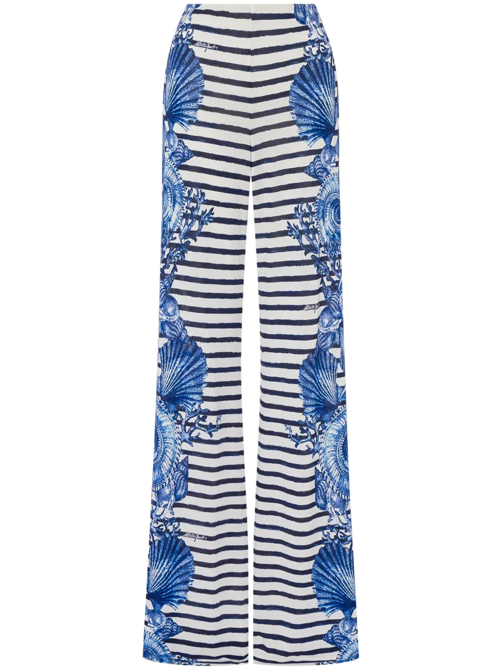 Alberta Ferretti Gestreepte broek Wit