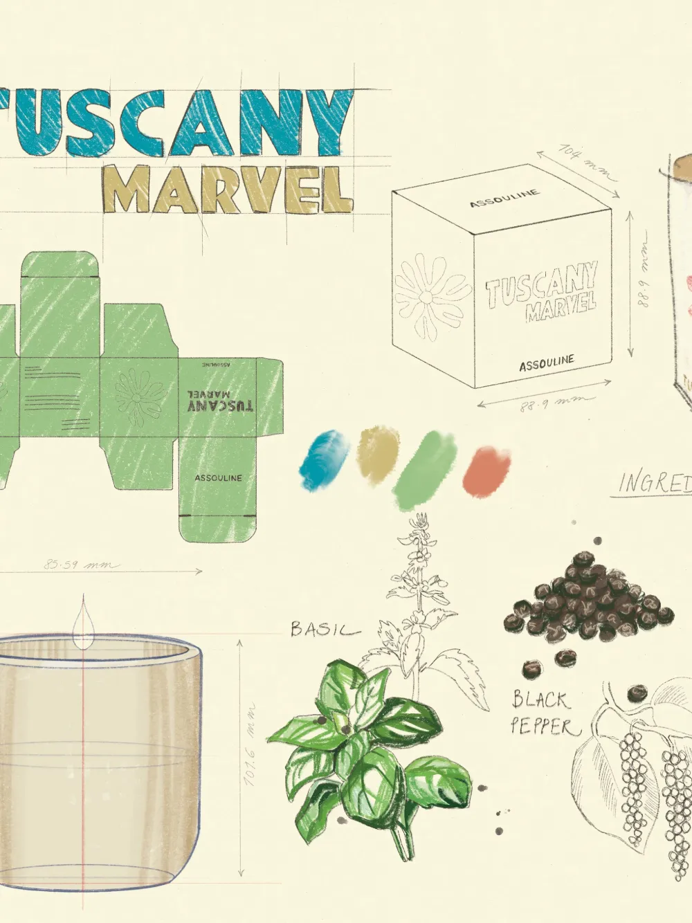 Assouline Tuscany Travel From Home Candle In Neutrals