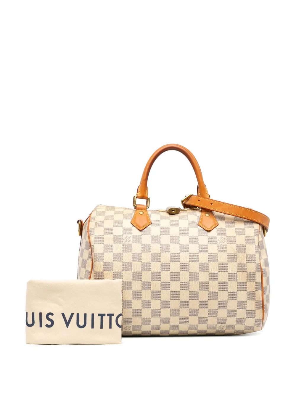 Affordable Louis Vuitton Pre-Owned 2019 Damier Azur Speedy Bandouliere 30 satchel WOMEN