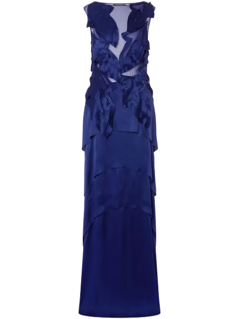 Alberta Ferretti satin maxi dress