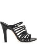 Alberta Ferretti leather mules - Black