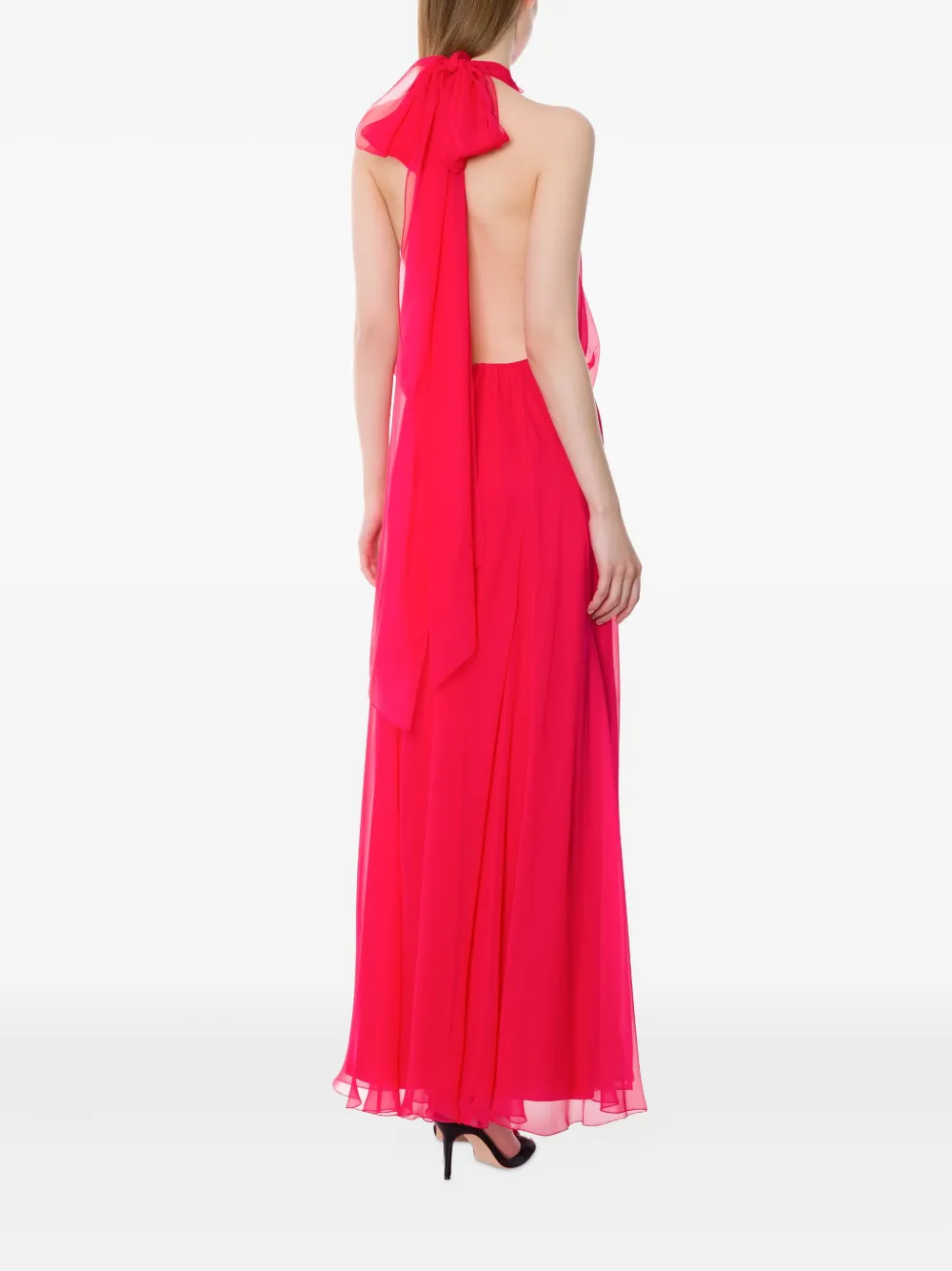 Alberta Ferretti Zijden maxi-jurk Roze