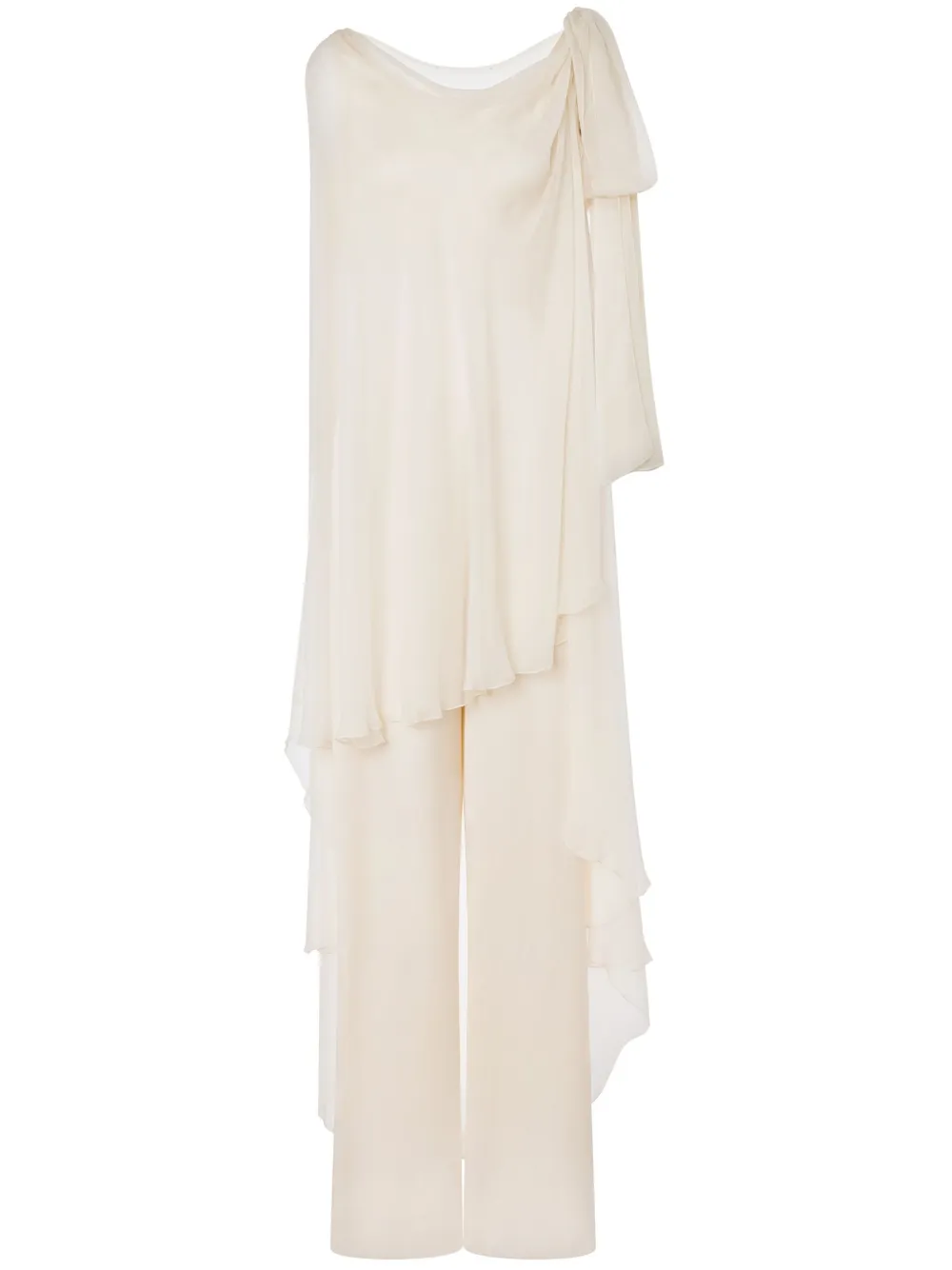 Alberta Ferretti jumpsuit drapeado | blanco | Image 1