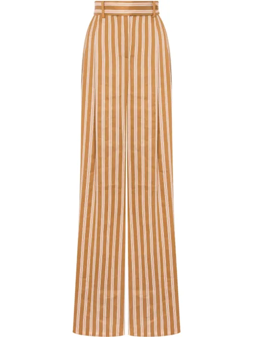 Pantalon ample à rayures - Alberta Ferretti - Modalova